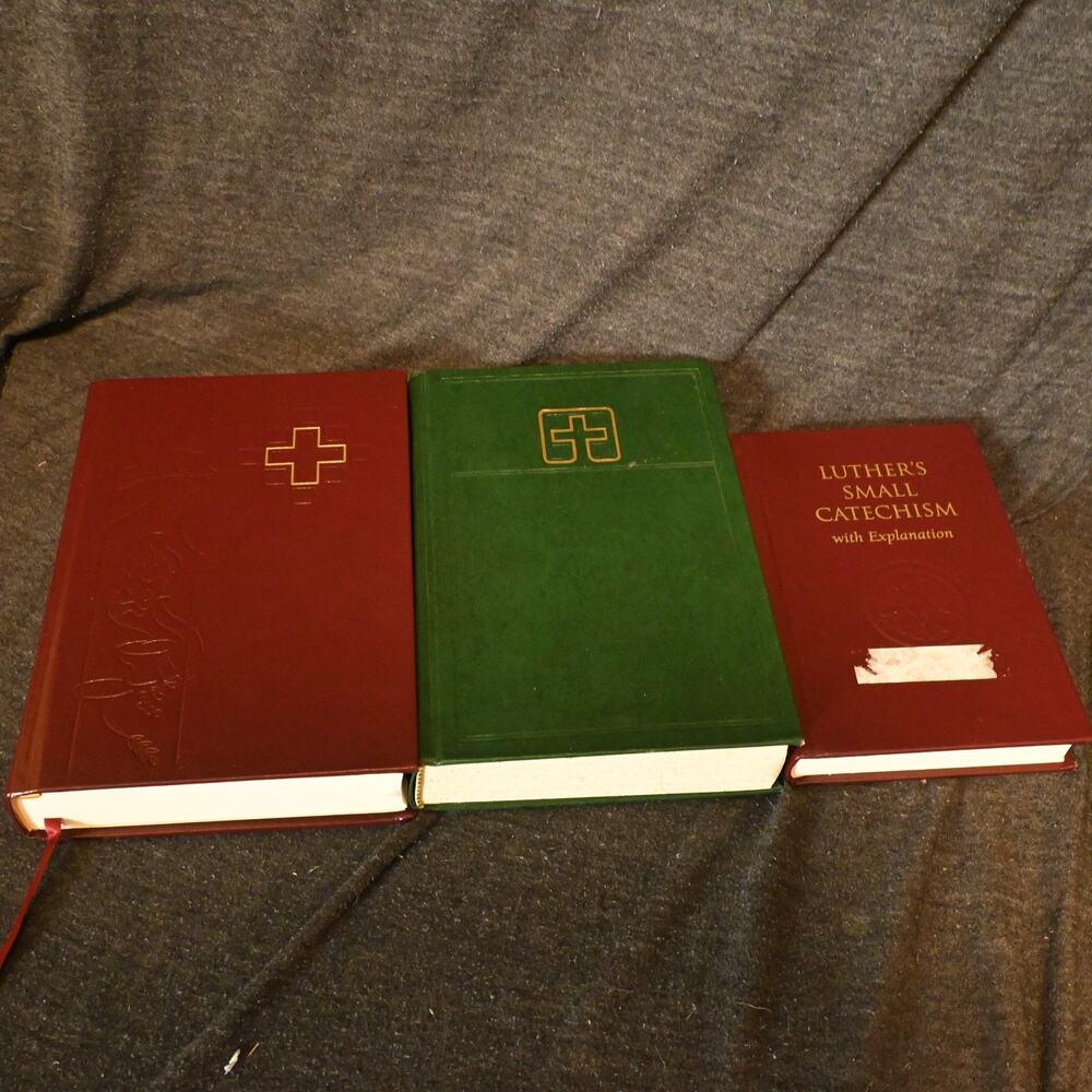 Lot of 3 Lutheran Books Small Catechism Service Worship Liturgical